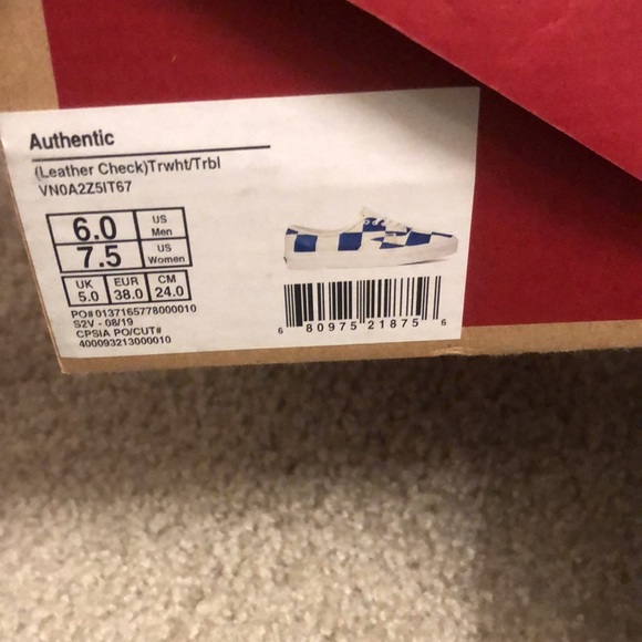 Vans blue and white checkered - Picture 2 of 4